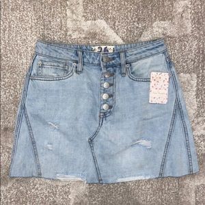 NWT Free People denim skirt